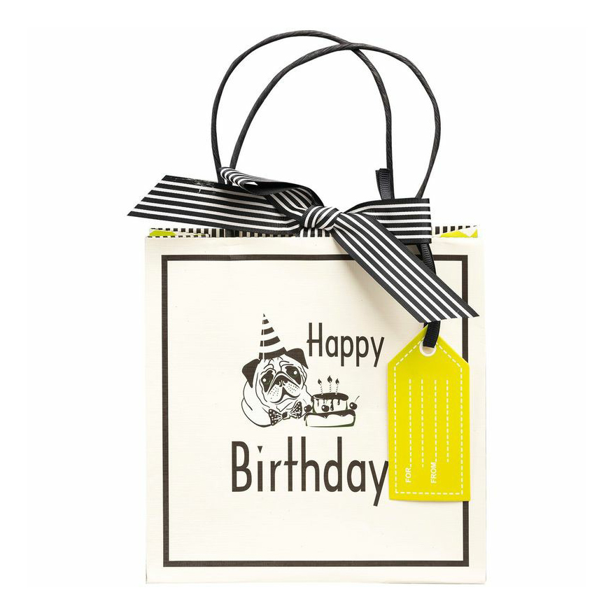

Пакет 20 х 20 х 8 см Happy Birthday, Разноцветный