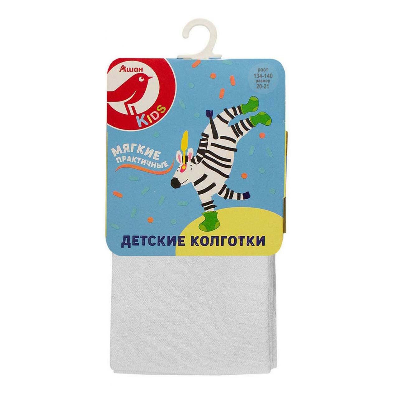 

Колготки детские АШАН Красная птица белые, р.134/140, Белый, 1649082