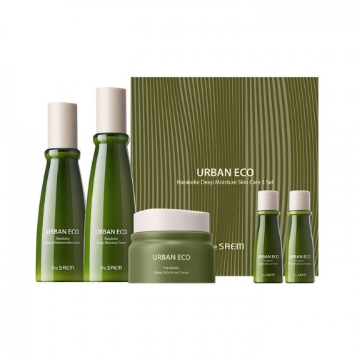 Набор The Saem urban eco harakeke deep moisture skin care 3 set авен набор гидранс ув лежер эмульсия спф30 40мл лосьон тонизирующий 100мл