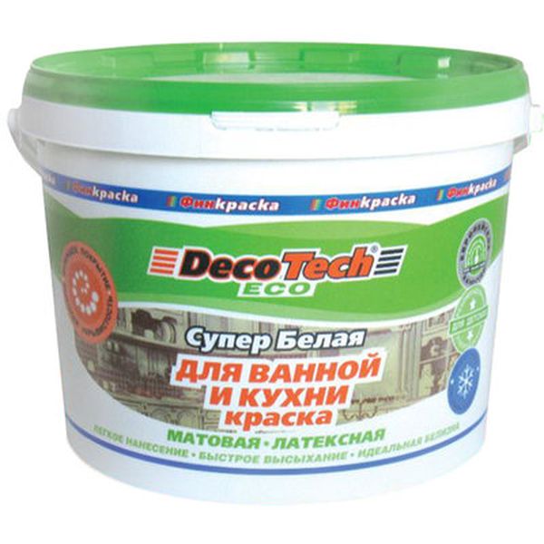 Краска для ванной и кухни Decotech Eco 14 кг