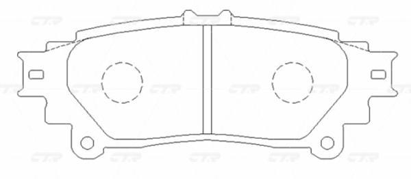 

Колодки дисковые задние lexus rx 350 09> Gk1085