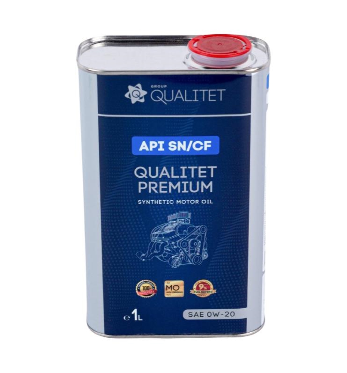 Моторное масло Qualitet PREMIUM SN/CF, SAE 0W-20, Тара 1 л., Синт., 80541