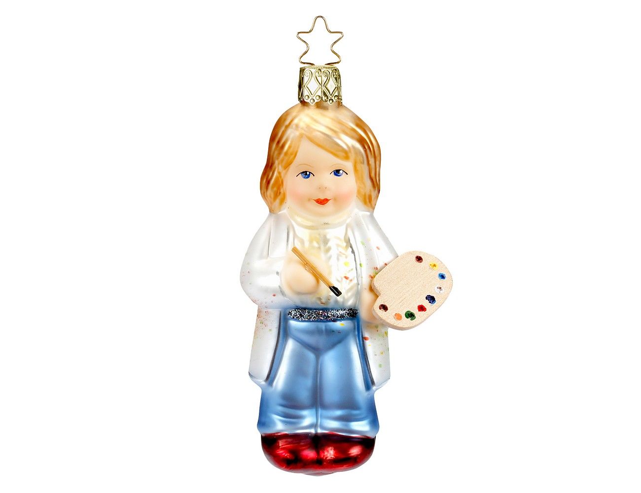 

Елочная игрушка Inge Glas Вдохновленная художница 10062S018 11 см 1 шт. разноцветный, Вдохновленная художница