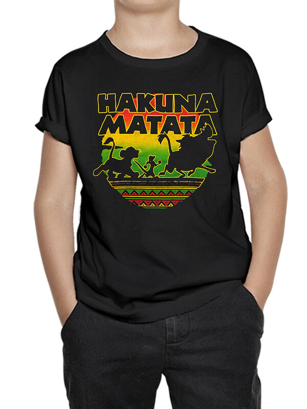 Футболка детская DreamShirts Studio Акуна Матата - Лев Симба, цв.черный р.98