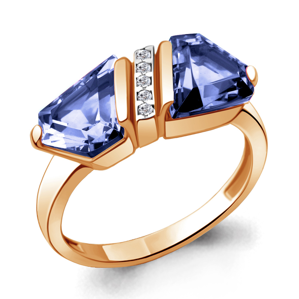 

Кольцо из серебра с фианитом Aquamarine Aquamarine 69309603А_925_з р, 69309603А_925_з