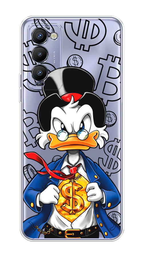 

Чехол на Tecno Camon 18/18T "Scrooge Goldman", Черный;белый;синий, 300650-1