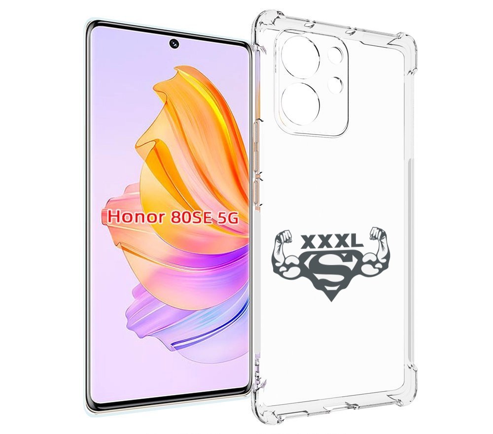 

Чехол MyPads бодибилдинг супермен для Honor 80 SE, Прозрачный, Tocco