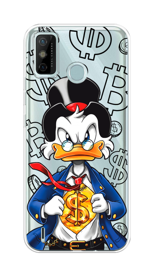 

Чехол на Tecno Spark 6 Go "Scrooge Goldman", Черный;белый;синий, 300250-1