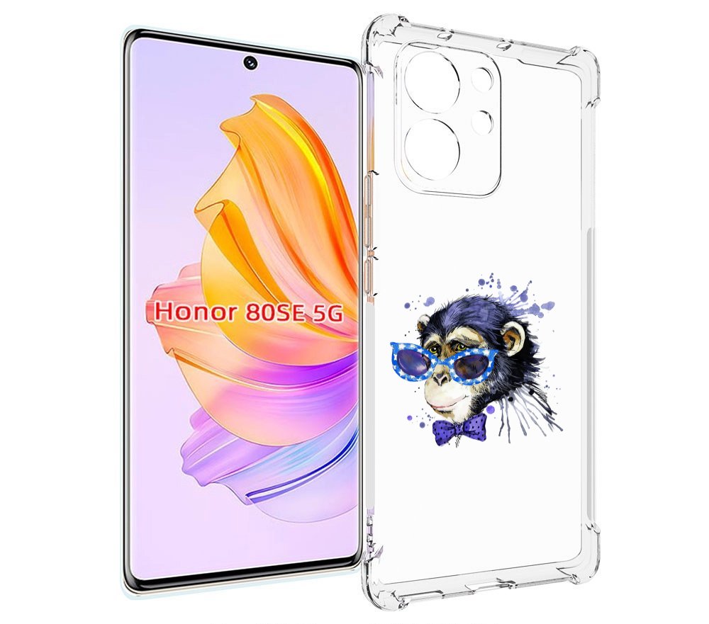 

Чехол MyPads акварельная обезьяна для Honor 80 SE, Прозрачный, Tocco