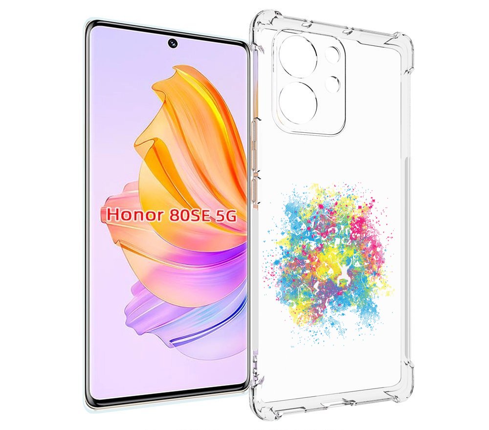 

Чехол MyPads акварель абстракция для Honor 80 SE, Прозрачный, Tocco