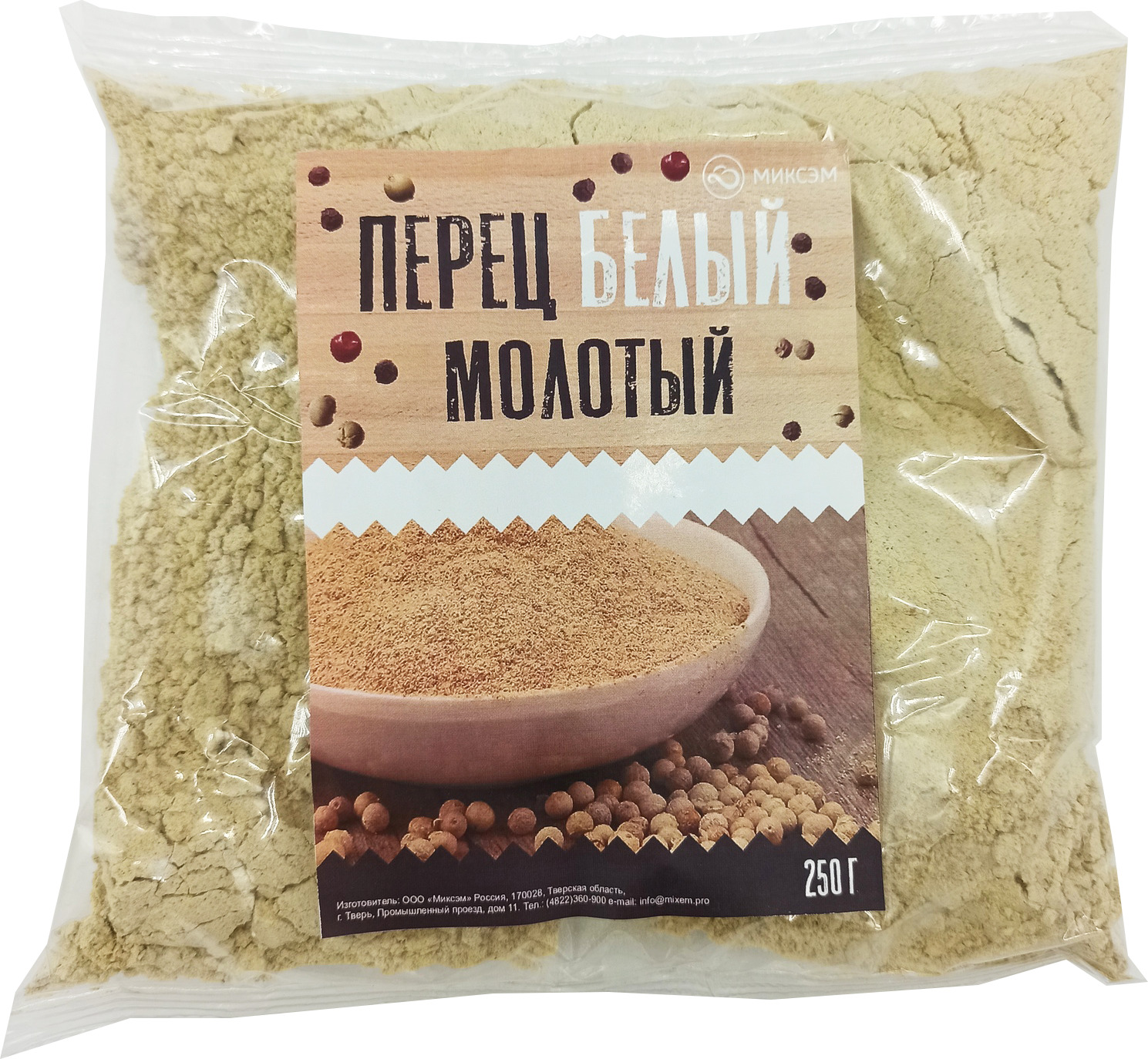 

Миксэм Перец белый (молотый), 250 г, молотый
