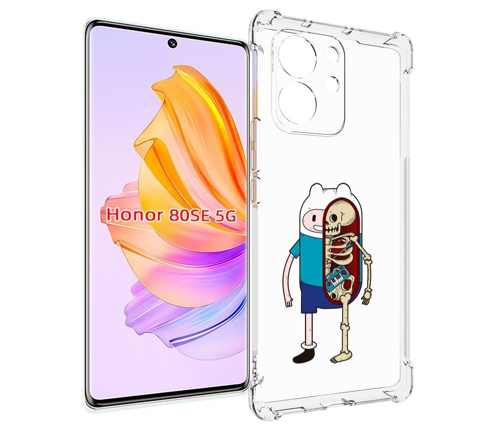 

Чехол MyPads Финн скелет для Honor 80 SE, Прозрачный, Tocco