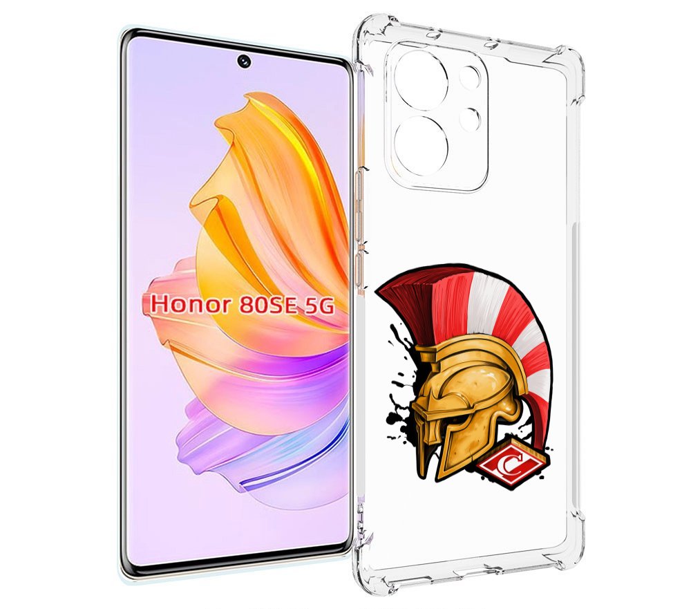 

Чехол MyPads ФК спартак шлем для Honor 80 SE, Прозрачный, Tocco