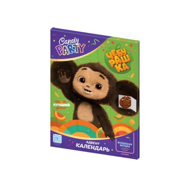 

Конфеты шоколадные Конфитрейд Календарь Candy Party Чебурашка 55 г