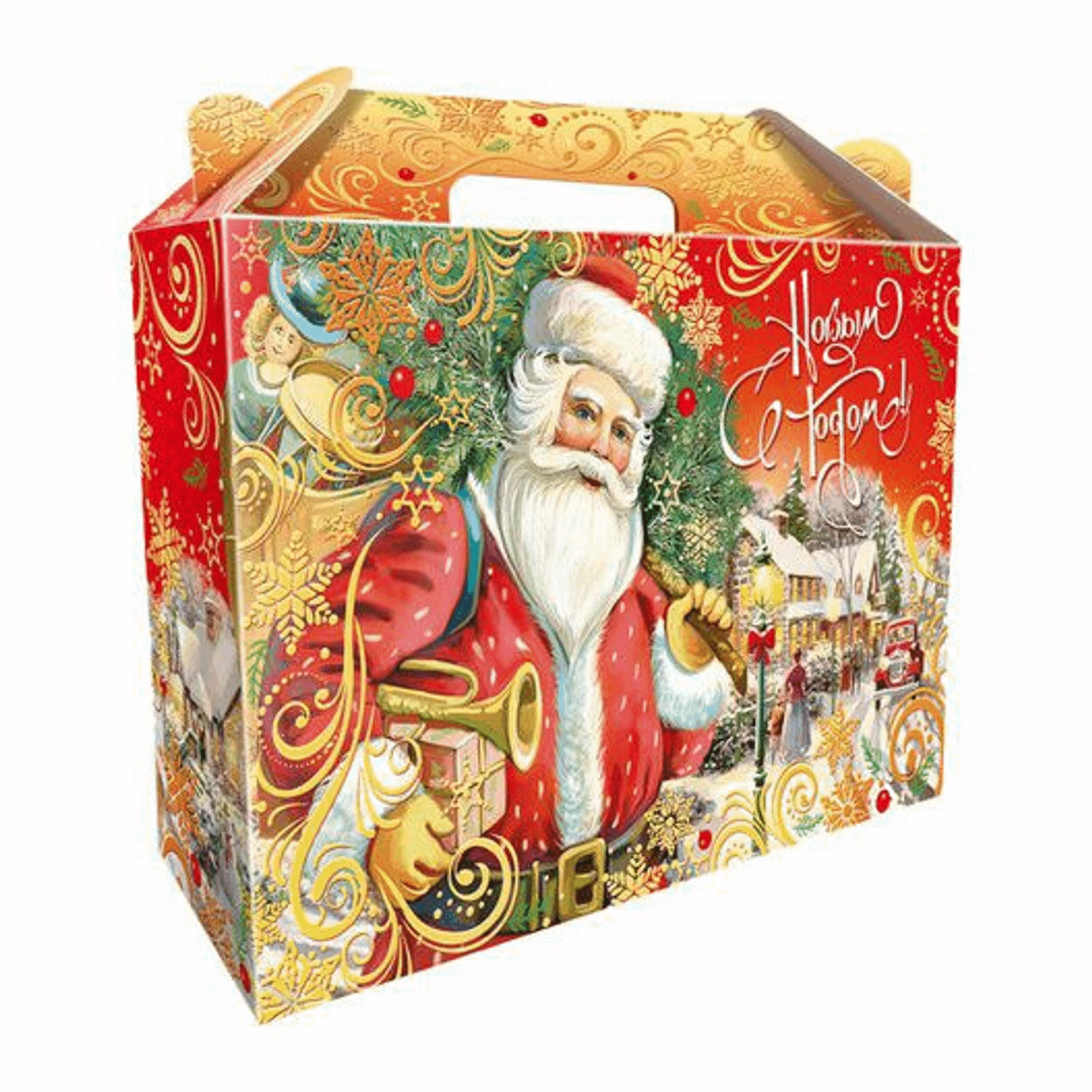 Сладкий подарочный набор Мосупак Новогодняя история 900 г 600₽