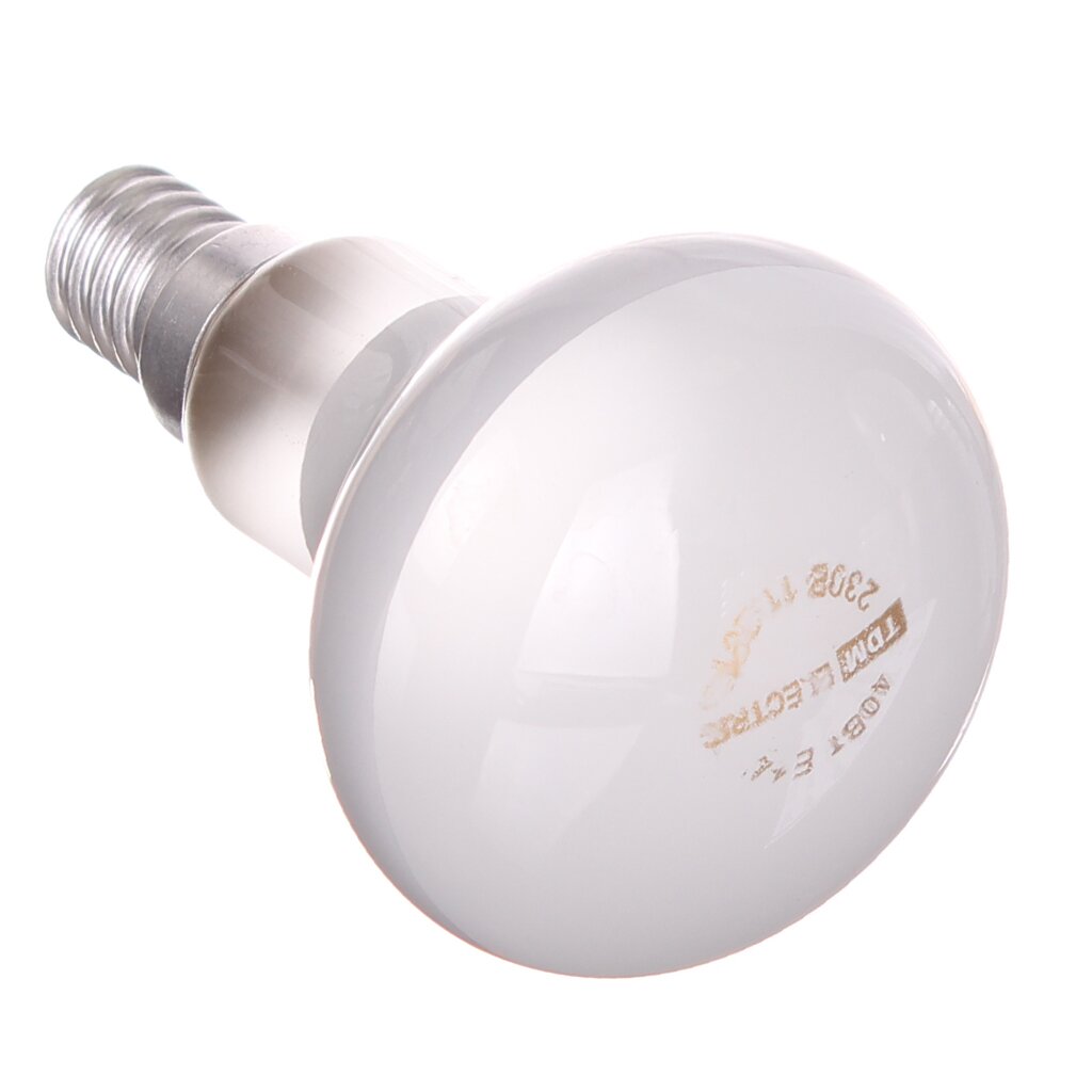 

Лампа накаливания E14, 40 Вт, рефлектор, R50, TDM Electric, SQ0332-0027