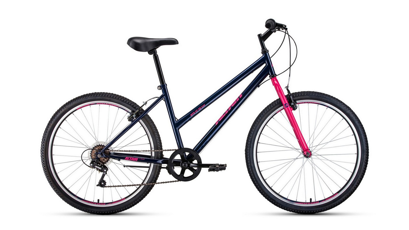 фото Велосипед altair mtb ht 26 low 2020-2021, темно-синий/розовый