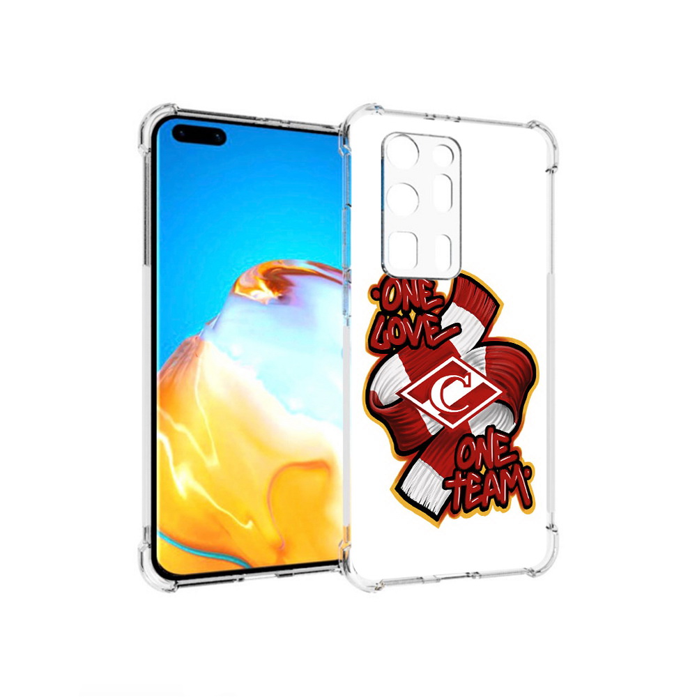 

Чехол MyPads Tocco для Huawei P40 Pro+ Одна любовь-Спартак, Прозрачный, Tocco