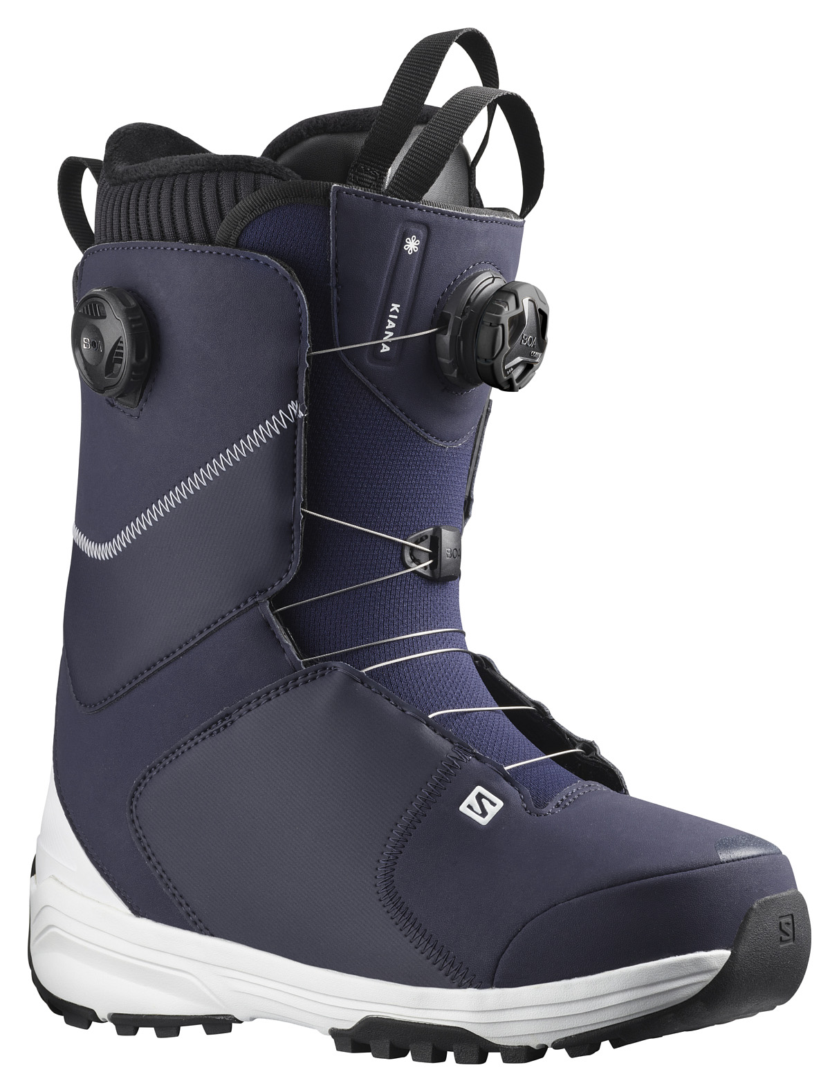 фото Ботинки для сноуборда salomon kiana dual boa 2021/2022, blue/evil blue, 27,5 см