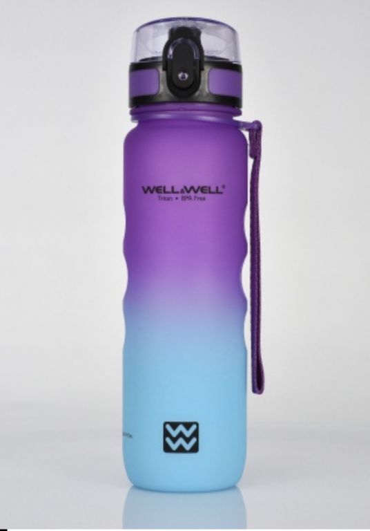 

Спортивная бутылка WELLWELL,цвет фиолетовый и синий, 500 мл, Голубой, W-3044/ФИОЛЕТОВЫЙ/СИНИЙ