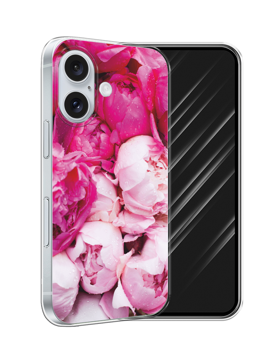 

Чехол Awog на Apple iPhone 16 "Пионы розово-белые", Белый;розовый, 16050-1