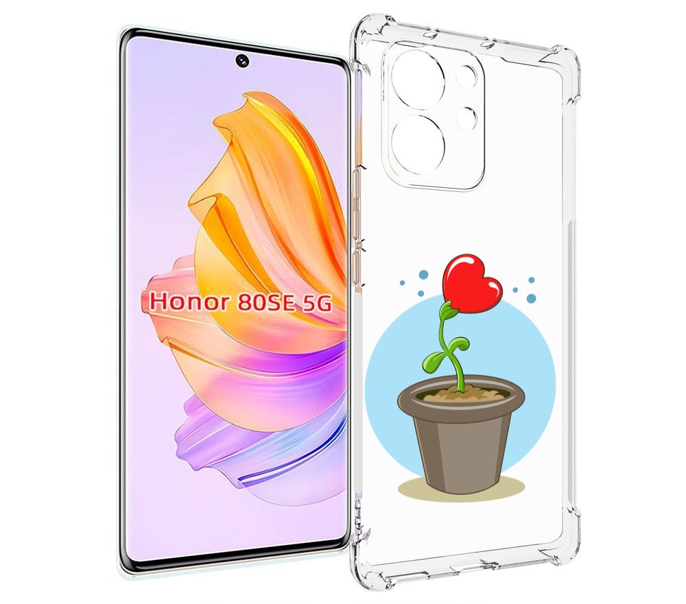

Чехол MyPads Растение любви 14 февраля для Honor 80 SE, Прозрачный, Tocco