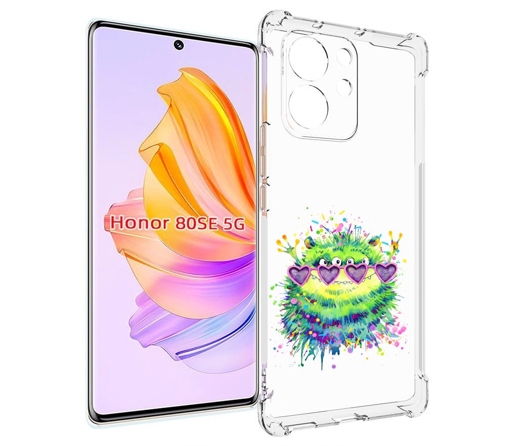 

Чехол MyPads Пушистый персонаж для Honor 80 SE, Прозрачный, Tocco