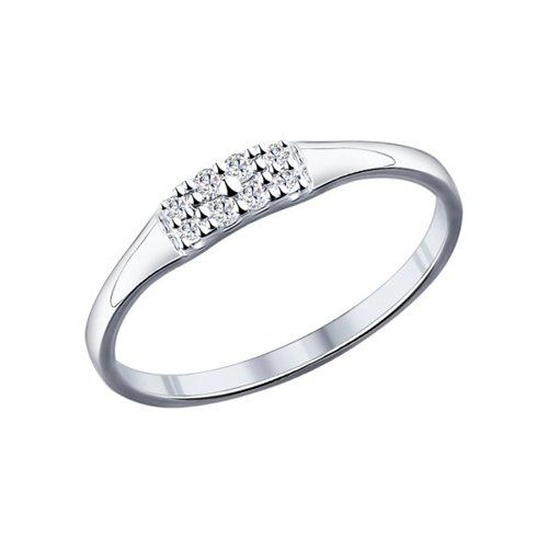 

Кольцо из серебра р. 18,5 SOKOLOV 94011714, фианит, 94011714
