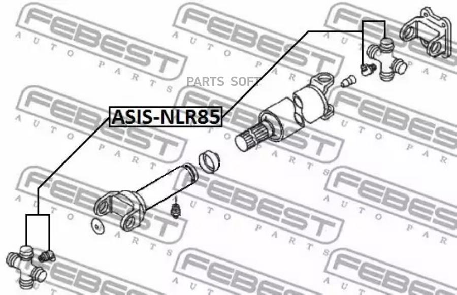 

FEBEST Крестовина карданного вала 33x103 FEBEST ASIS-NLR85