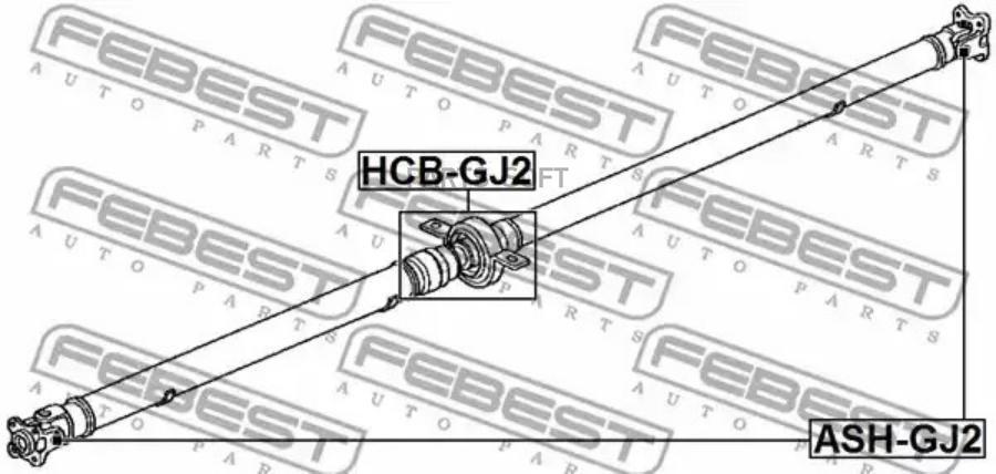 

FEBEST Крестовина карданного вала 20x52 FEBEST ASH-GJ2