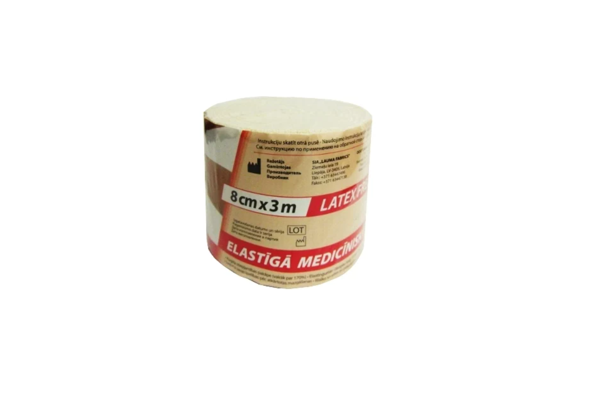 Эластичный медицинский бинт Lauma medical 8 см*3м