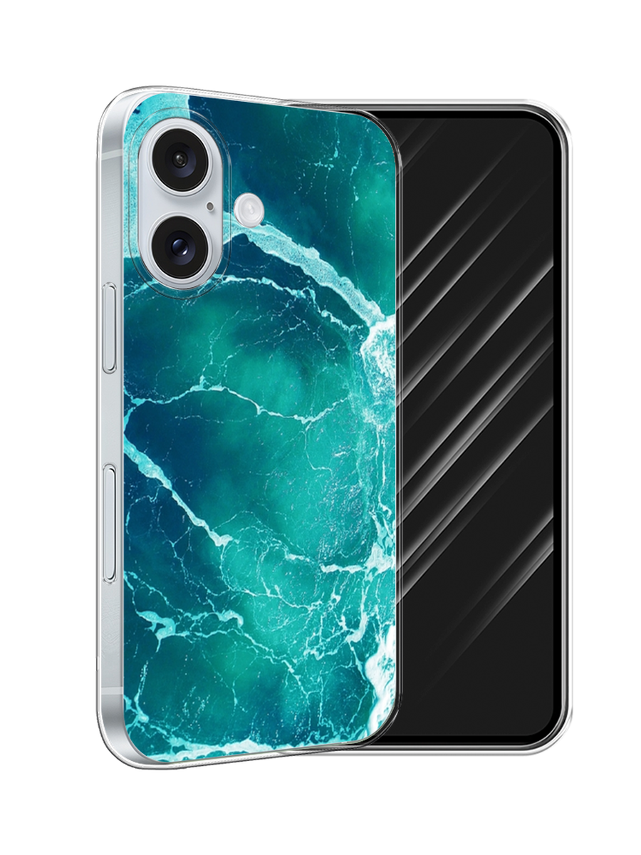 

Чехол Awog на Apple iPhone 16 "Изумрудный океан", Бирюзовый;синий, 16050-1