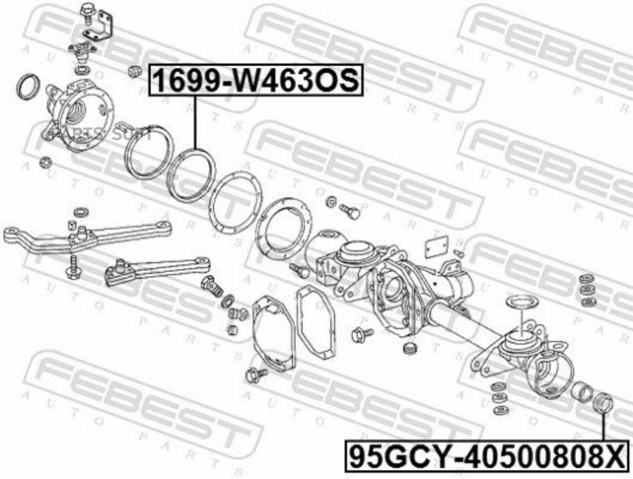 

FEBEST Кольцо уплотнительное пер.моста MERCEDES G-CLASS 463 1992-2018 FEBEST 1699-W463OS