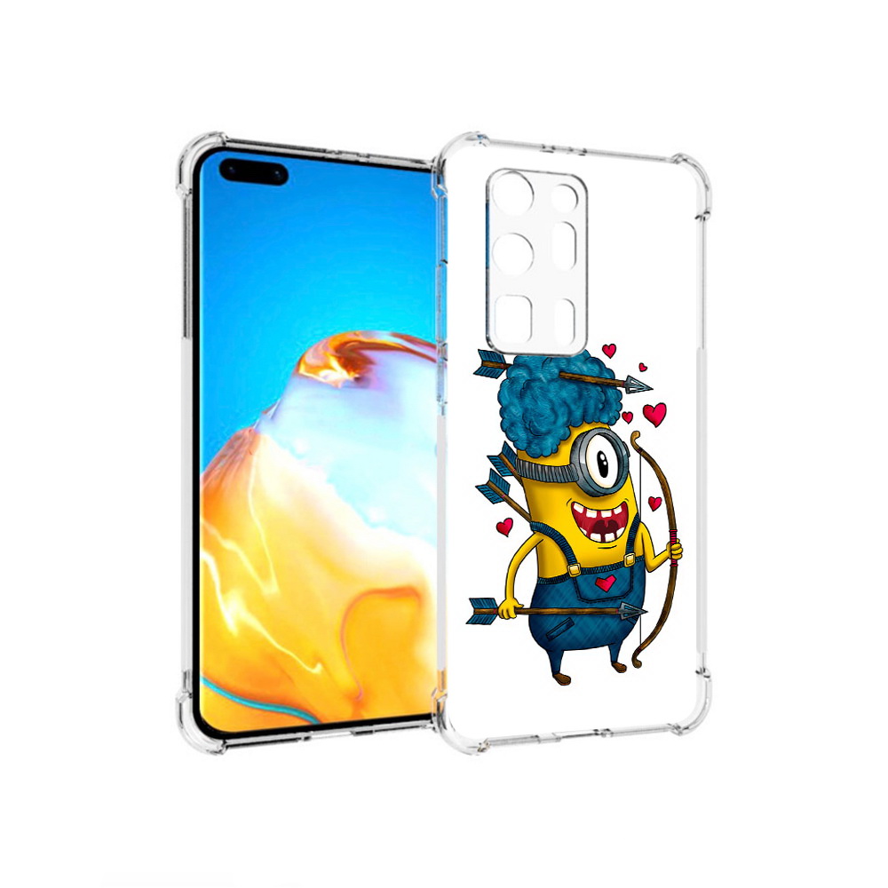 

Чехол MyPads Tocco для Huawei P40 Pro+ Миньон купидон, Прозрачный, Tocco