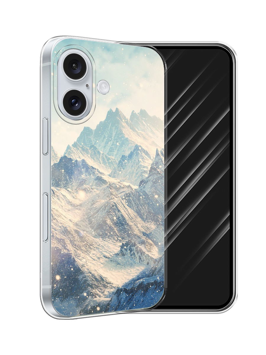 

Чехол Awog на Apple iPhone 16 "Горы 4", Бирюзовый, 16050-1