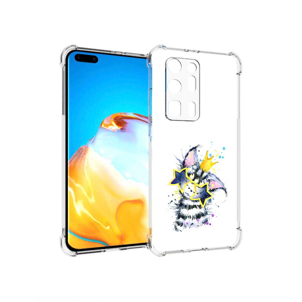 

Чехол MyPads Tocco для Huawei P40 Pro+ Мартовский Нуся, Прозрачный, Tocco