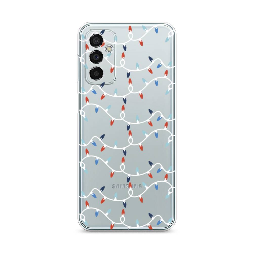 

Чехол на Samsung Galaxy M23 5G "Разноцветная гирлянда", Белый;красный;синий, 2105550-5