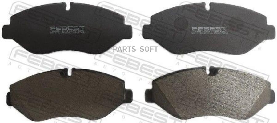 

Тормозные колодки FEBEST передние 3801-DAILIVF