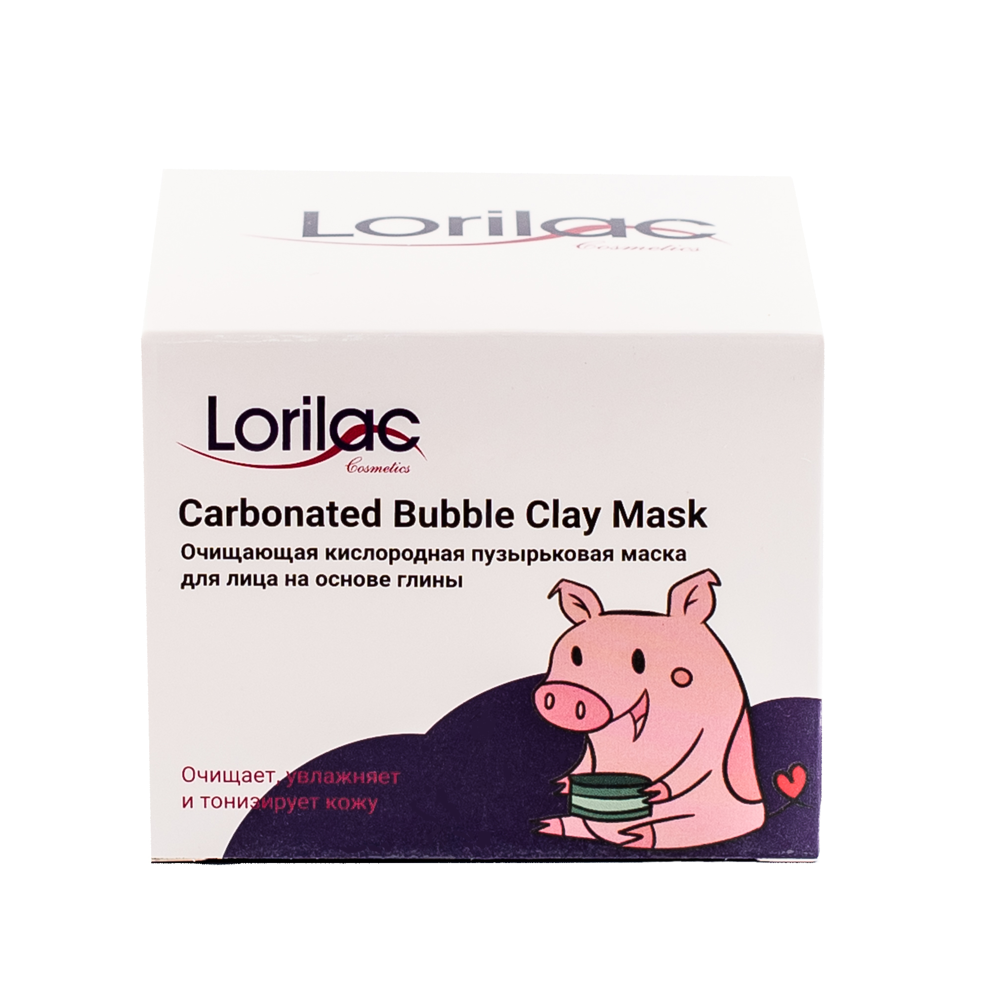 фото Маска для лица lorilac на основе глины кислородная carbonated bubble clay mask 100 г