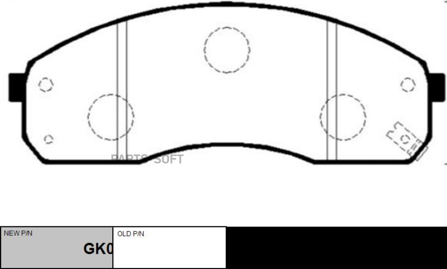 

Тормозные колодки Ctr GK0519