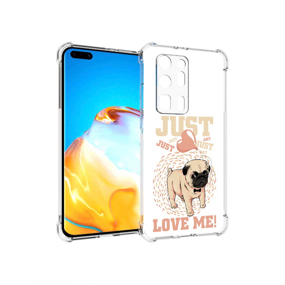 

Чехол MyPads Tocco для Huawei P40 Pro+ Люби меня, Прозрачный, Tocco