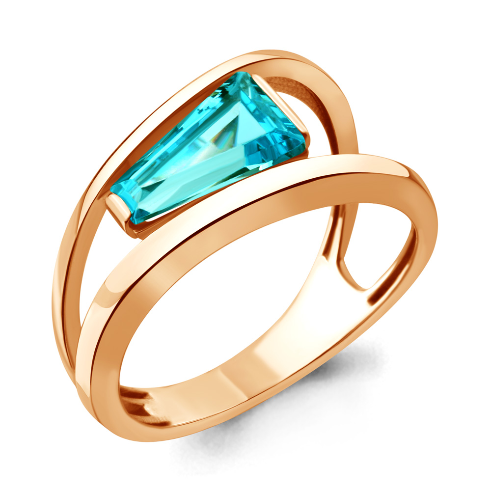 

Кольцо из серебра с турмалином искусственным Aquamarine Aquamarine 6930288_925_з р, 6930288_925_з