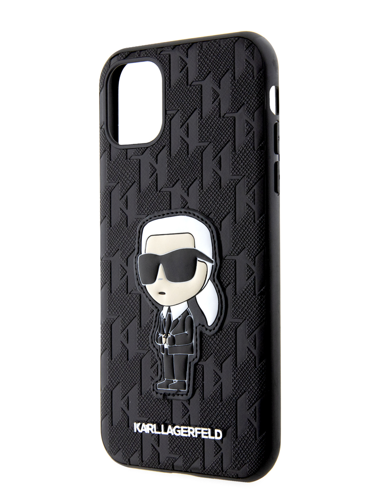 Чехол Karl Lagerfeld для iPhone 11 из экокожи, черный