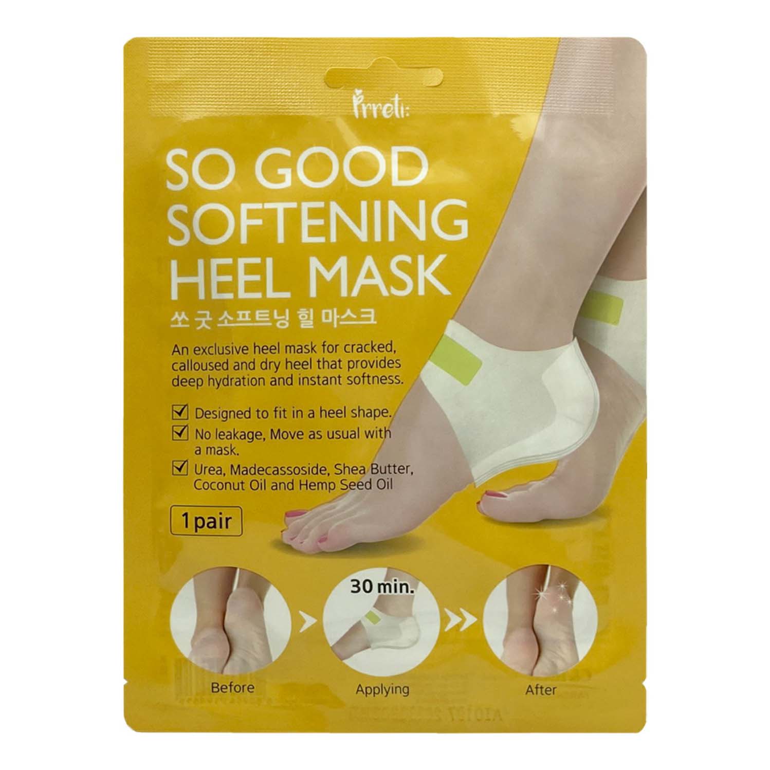 фото Маска для пяток prreti heel mask смягчающая с маслом ши 18 г pretti