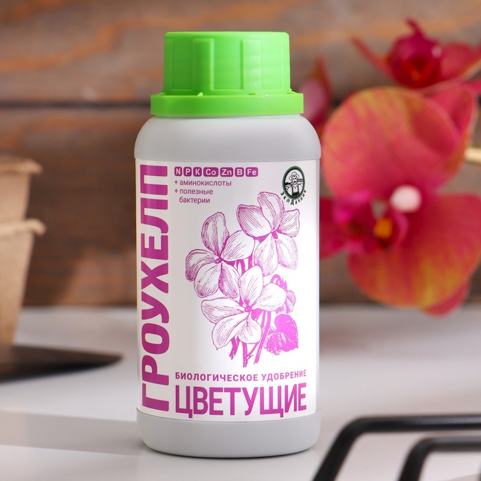 Эко Дачник Удобрение жидкое ГРОУХЕЛП для цветущих растений, 250 мл