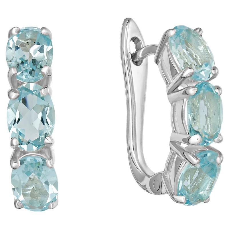 

Серьги из серебра с топазом LAZURIT-ONLINE 7919PD, 7919PD