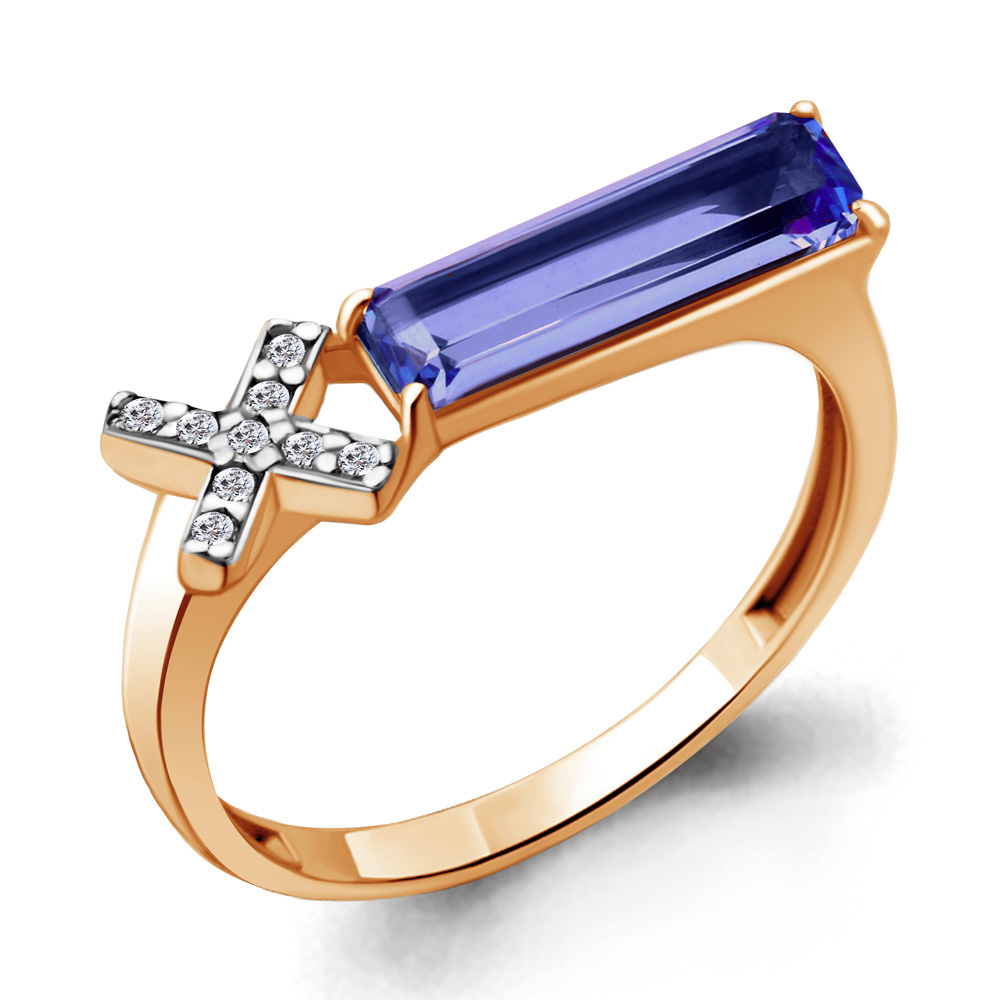 

Кольцо из серебра с фианитом Aquamarine Aquamarine 69301603А_925_з р. 18,5, 69301603А_925_з