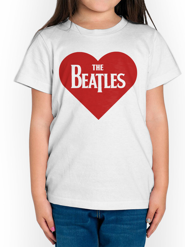 фото Футболка д/дев. dreamshirts studio the beatles / битлз сердце любовь р цв. белый р.98