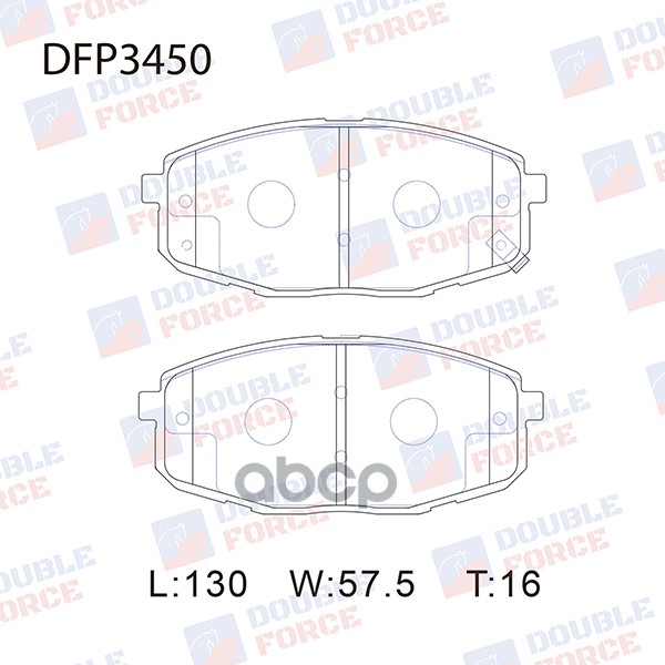 

Тормозные колодки DOUBLE FORCE дисковые dfp3450