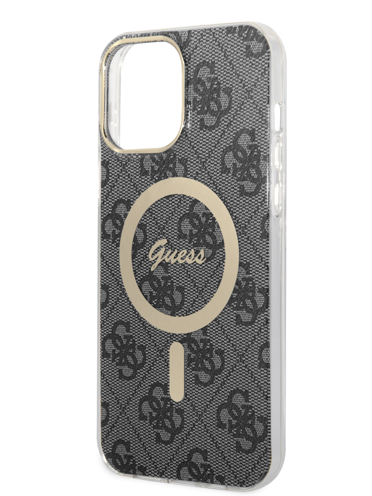 Чехол Guess для iPhone 13 Pro Max с MagSafe Black/Gold